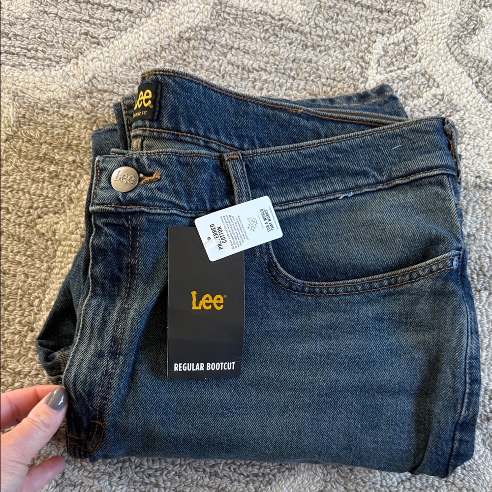 Lee men’s  Dark Blue Boot Cut Jeans